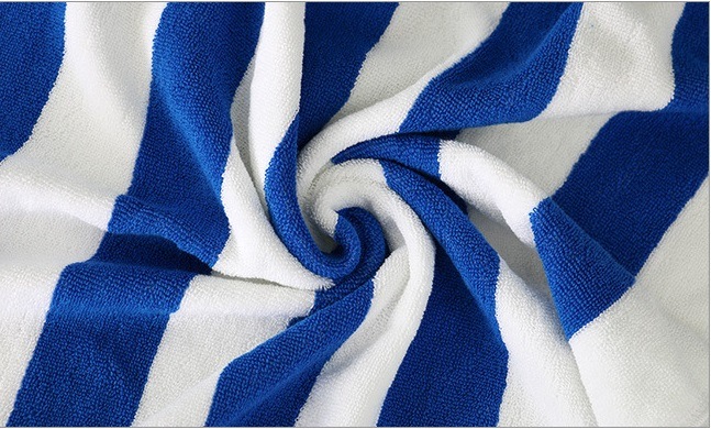 100%Cotton Stripe Jacquard Bath Towel Beach Towel