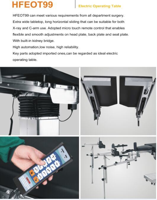 Electrical Multifunctional Fluoroscopic Examination Bed