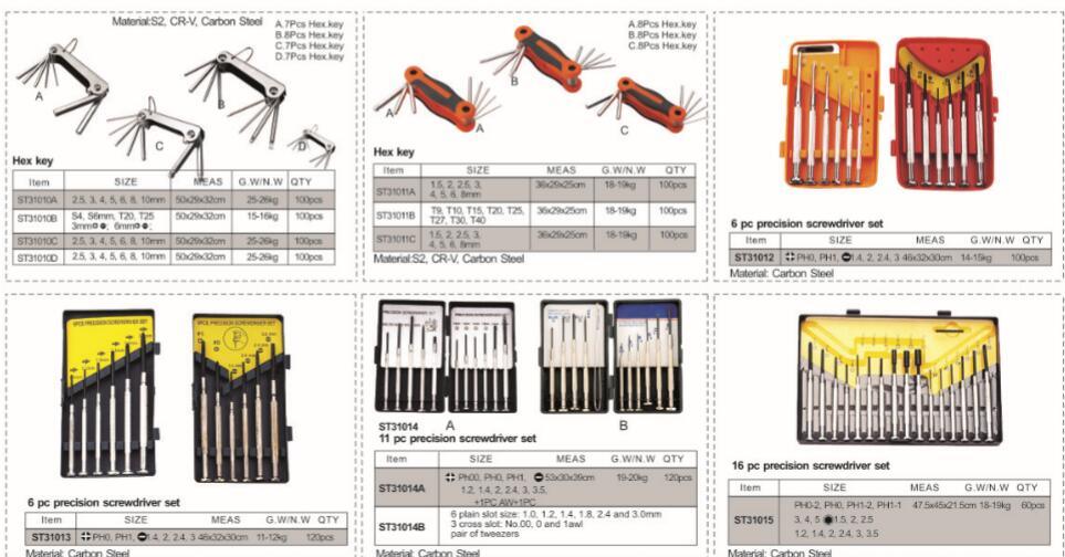 Hand Tools of High Quality Hex Key (ST19353)