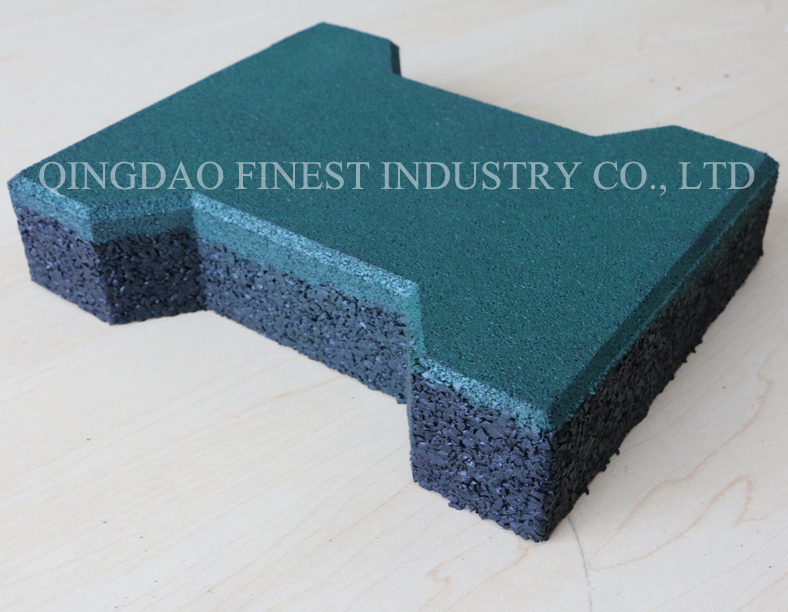 Dogbone Rubber Tiles/Rubber Bricks/Outdoor Rubber Tiles