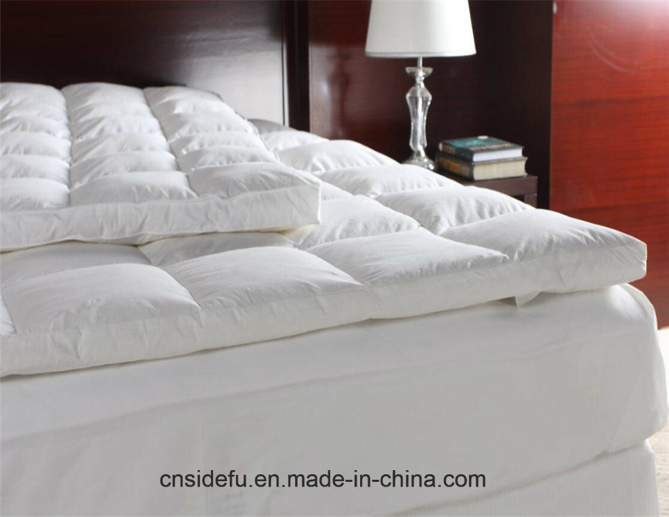 Hotel White Goose or Duck Down Feather Mattress Topper