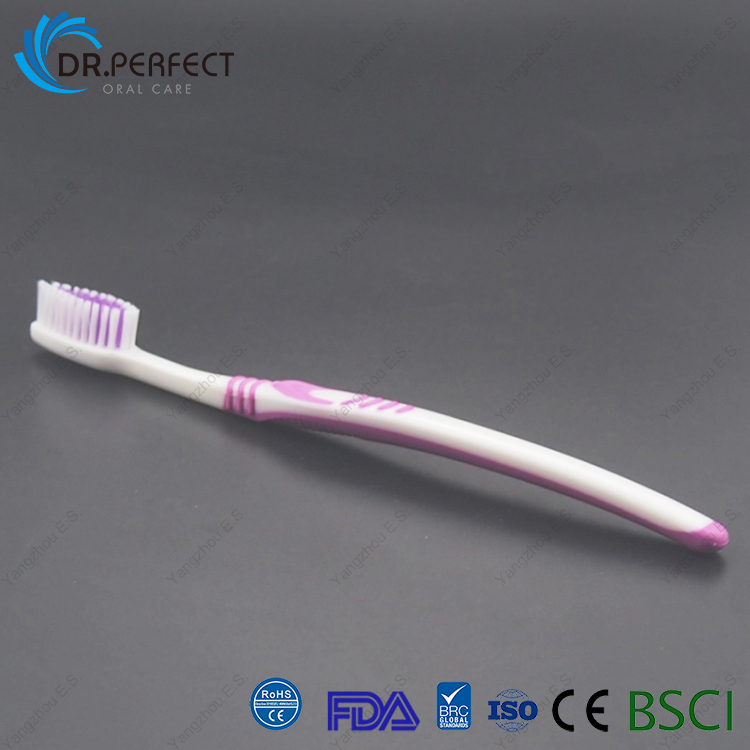 Personal Care Non-Slip Handle Soft Nylon Bristle Adult Toothbrush