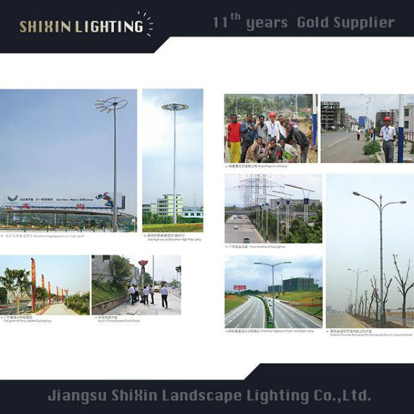 Prices of 1000W HPS 35m Steel Pole High Mast Lighting