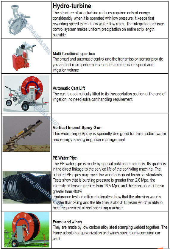 Hose Reel Water Wheel Agricultural Irrigation