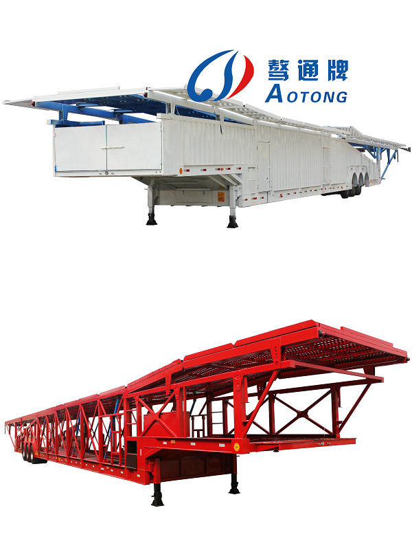 Heavy Duty Double/Tri Axle for 6/8cars Transporting Car Carrier Trailers
