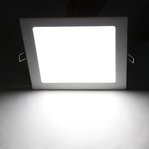 18W 1600lm SMD2835 LED Pure White AC 86-265V Ultra Thin Square Ceiling Panel Light Wall Recessed Down Lamp