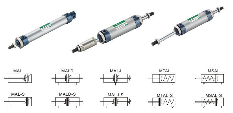 Airtac Mini Air Cylinder Mal Pneumatic Cylinder