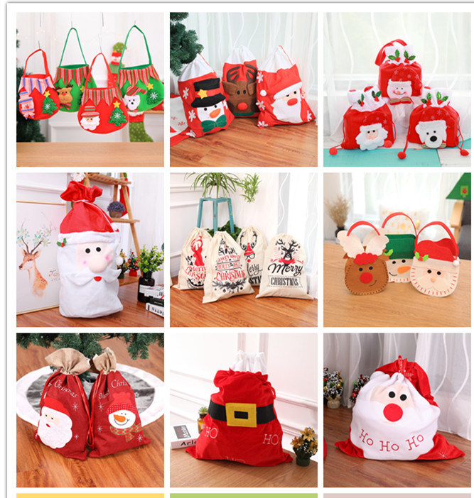 a Nonwoven Tote Bag for Christmas Decorations