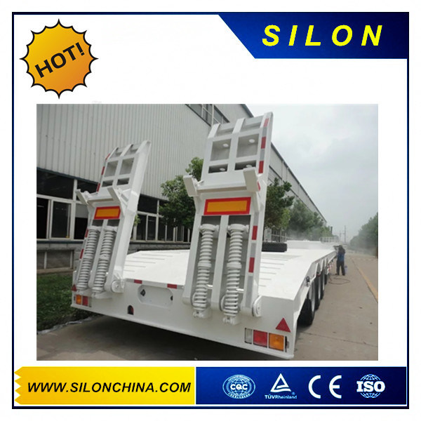 China Transportation Lowbed Semi Trailer for Sale (Lowboy trailer)