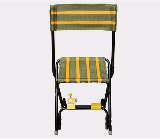 Outdoor Folding Camping Fishing Chair with Rod Holder