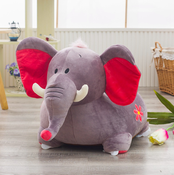 Animal Elephant Plush Sofa Seat, Soft Tatami Chairs, Birthday Gifts