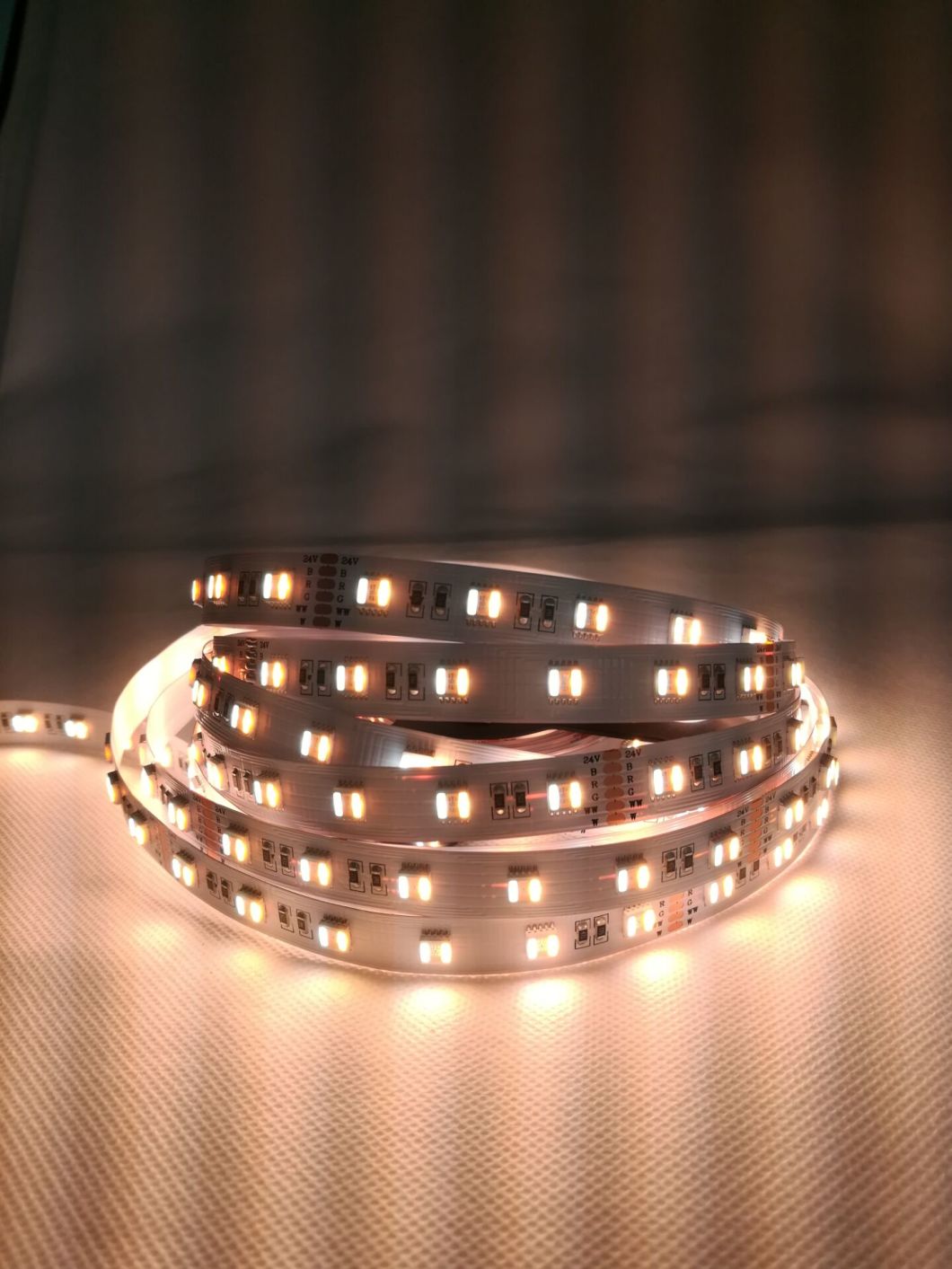 2017 Latest 24V 60LEDs SMD5050 RGB CCT 5in1 Flexible LED Strip Light