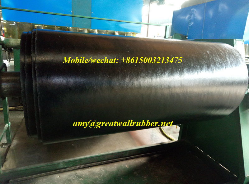 Wearproof Industrial Mining Fiber Reinforced Rubber Sheet Roll