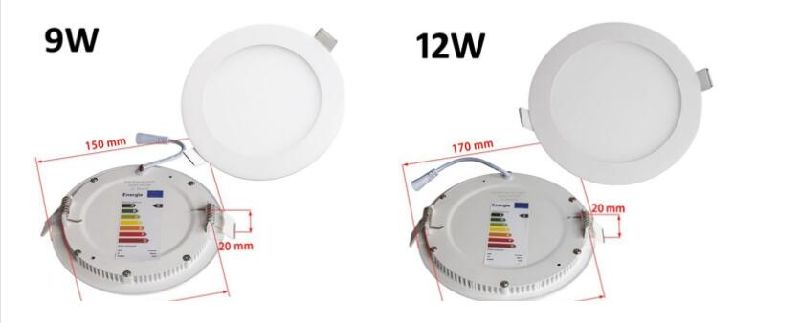 Super Bright Round Square 9W LED Panel Light