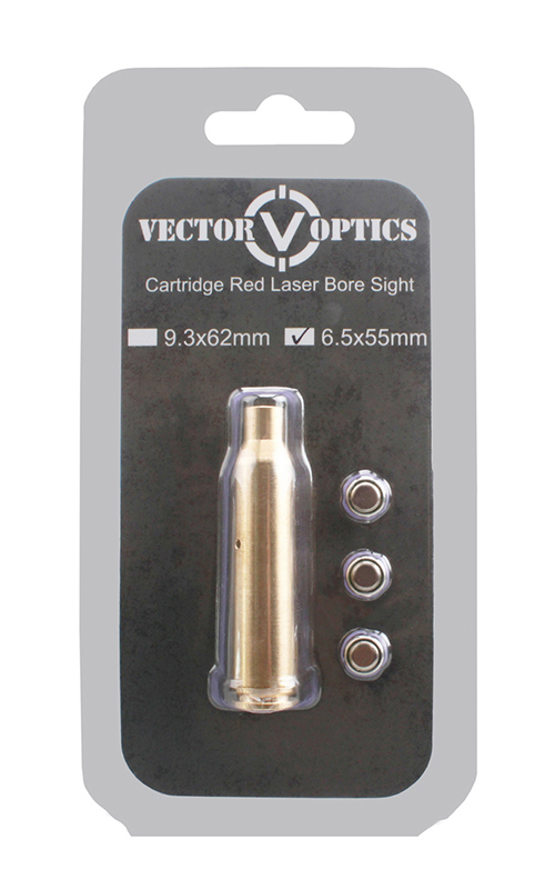 Vector Optics Supply Brass 6.5X55 mm Cartridge Red Laser Bore Sight Sighter Boresighter Tactical Hunting Accessories