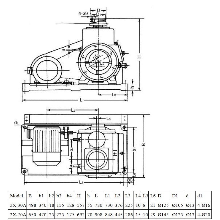 2X-30A Oil Sealed Rotary Vane Vacuum Pump for Vacuum Smelting