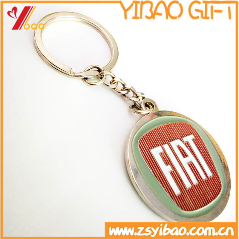 PU Leather Zinc Alloy Key Chain with Custom Size (YB-PK-01)