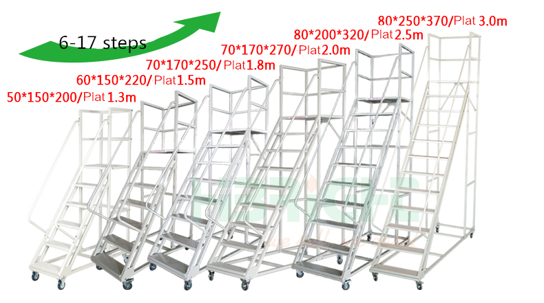 Supermarket Platform Step Ladder Truck Ladder Cart