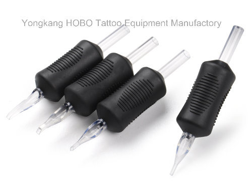 Newst Tattoo Disposable Grips Silicone Rubber with Clear Tips