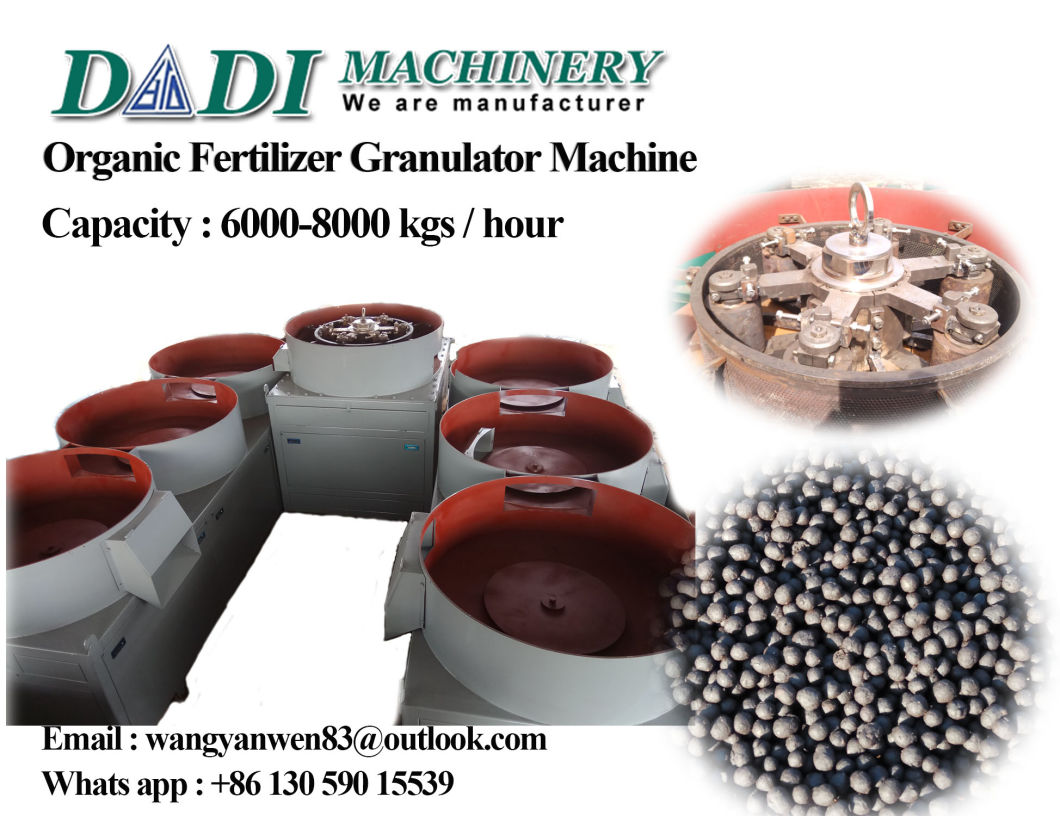 3.5 mm Granules Size Organic Compost Ball Pellets Mill