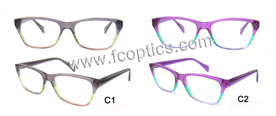 New Design Fashion Hot Sale Acetate Eyeglasses Frame for Women