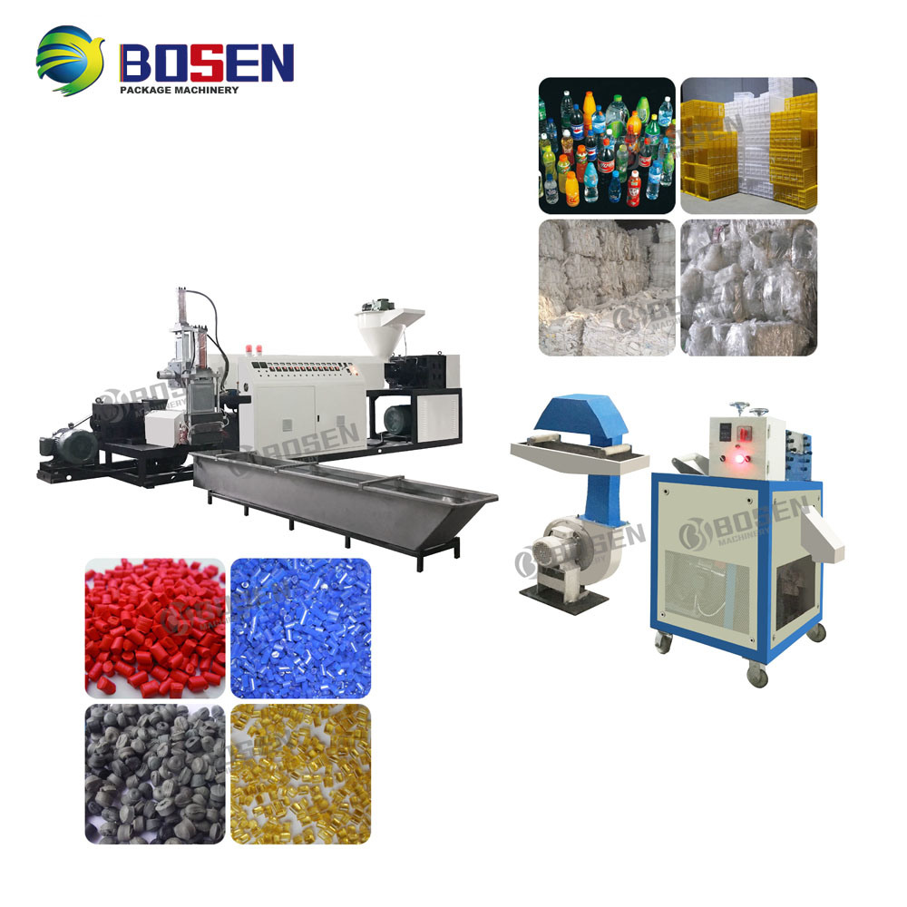 Bosen Brand Factory Directly Low Price PP PE Pet Waste Plastic Recycling Machine