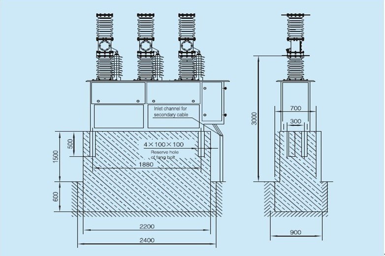 Zw7-40.5 35kv Outdoor Vacuum Circuit Breaker with CT Inside