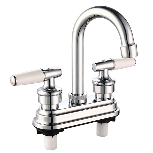 4 Inch ABS Plastic Basin Faucet with Chrome Surface