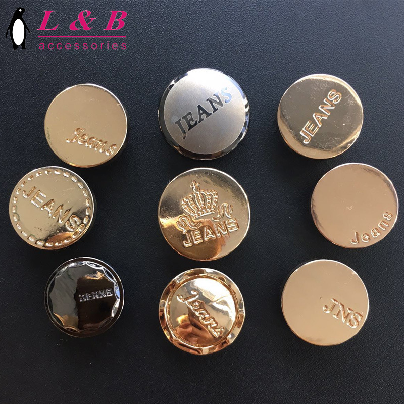 High Quality Denim Metal Jeans Shank Button