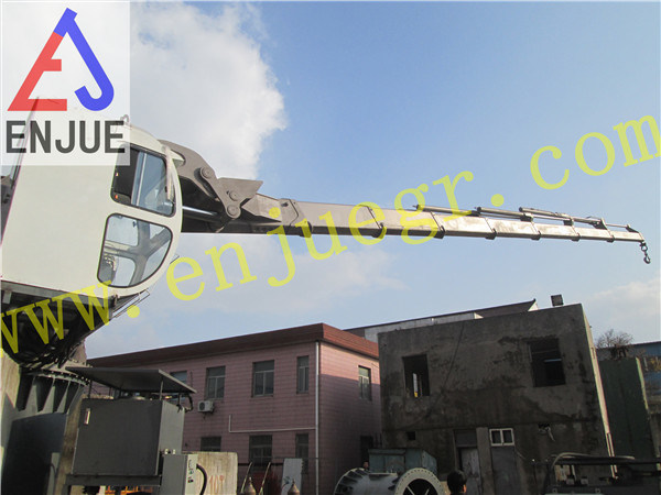 Hydraulic Telescoping Boom Ship Crane with BV CCS ABS Certificated