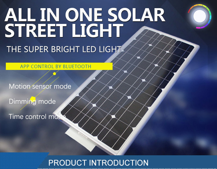 High Power LED Solar Street Light IP65 100W Solar Power Street Light