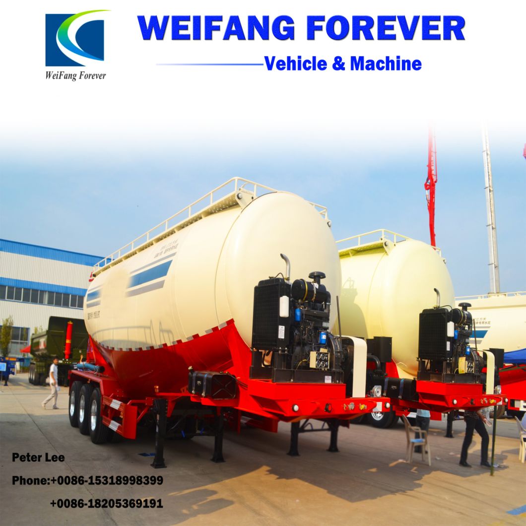 Forever 3 Axle 45cbm Bulk Cement Powder Tank Semi Trailer Truck