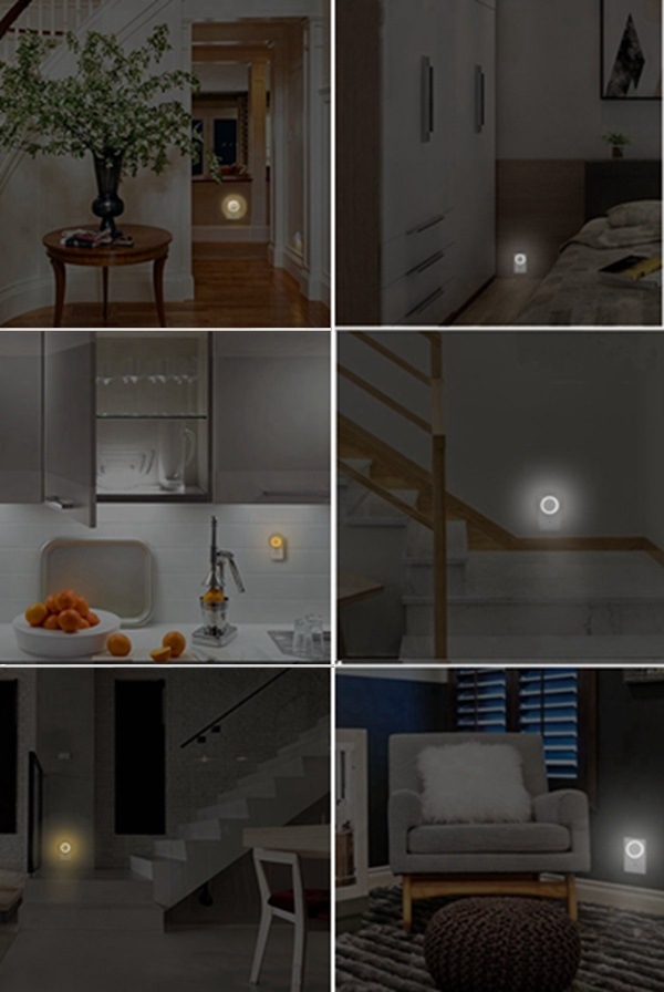 Wireless 1.5W 5000K PIR Motion Sensor LED Night Light for Bedroom Stairwells Hallway