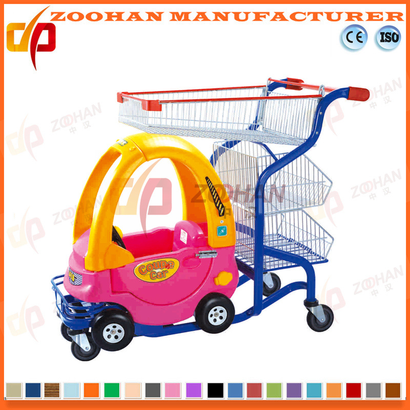 Supermarket Kids Shopping Cart with Toy Car (Zht54)