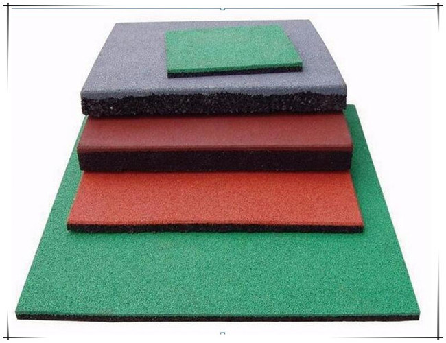 Playground Rubber Tile, Colorful Rubber Paver, Outdoor Rubber Tile