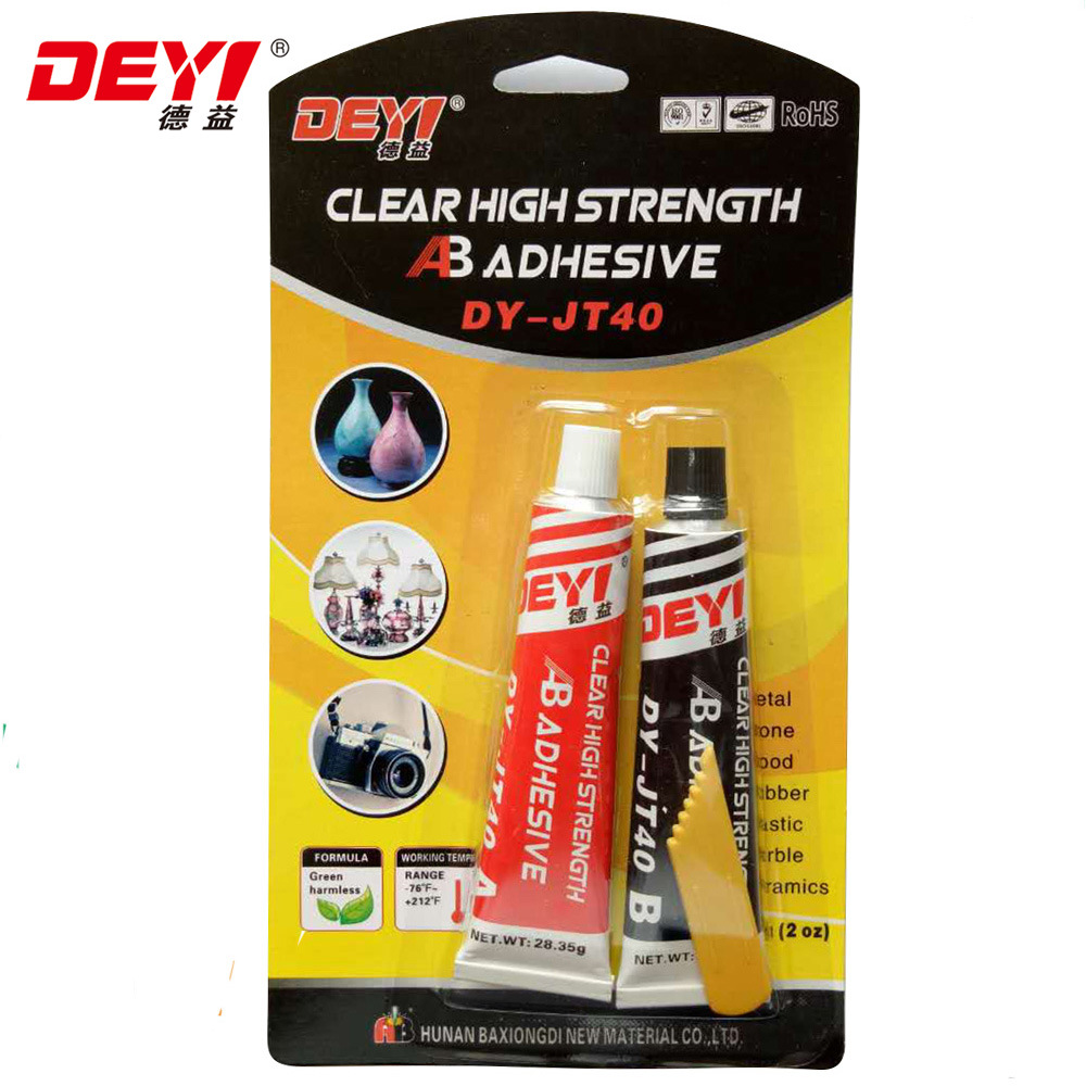 Dy-Jt40 Transparent Modified-Acrylic Ab Adhesive Glue