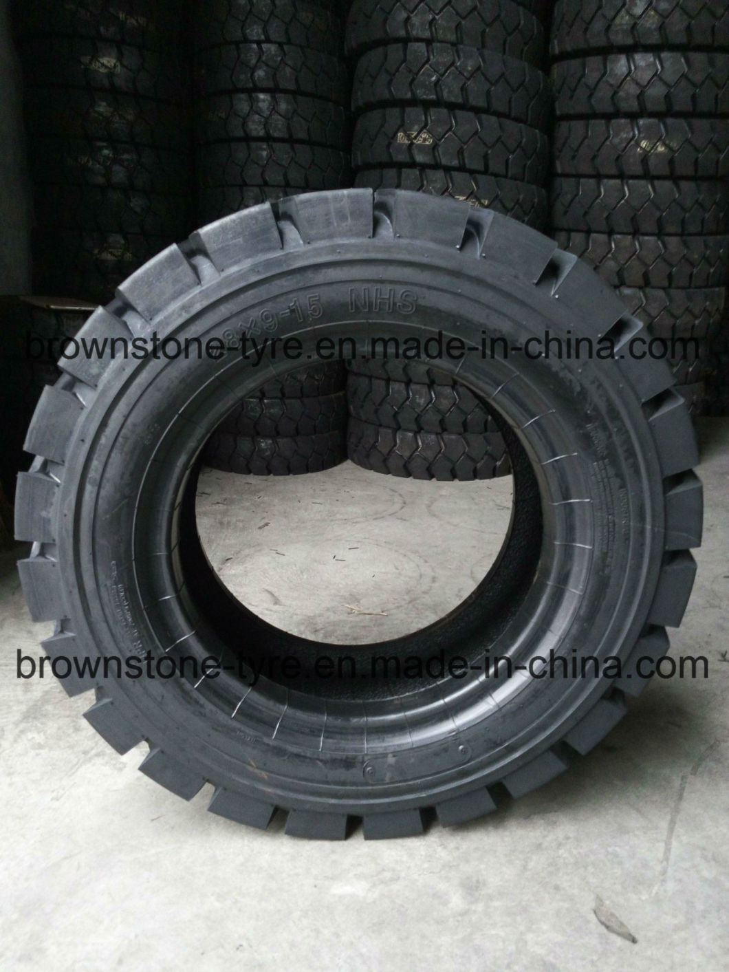 Solid Forklift Tyre, Pneumatic Forklift Tyre (2.00-8, 4.00-8, 5.00-8, 7.00-12, 7.50-15, 27*10-12)