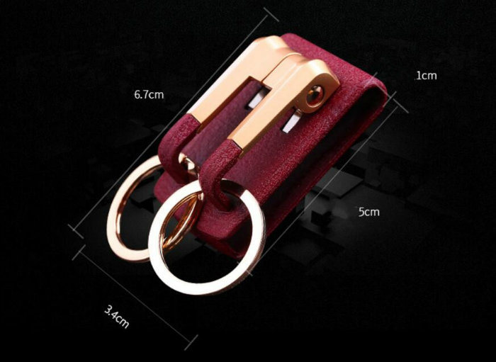 Waist Hanging Simple Keychain Pendant Wear Belt Car Key Ring