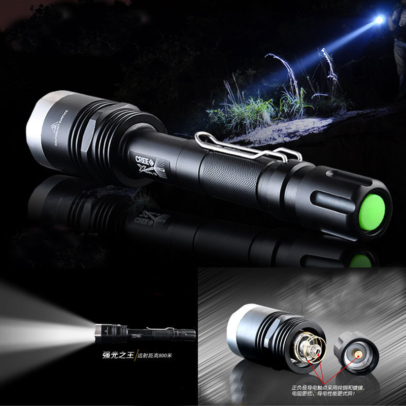 Super Bright X8CREE T6 800m 1200lm LED Flashlight/Torch