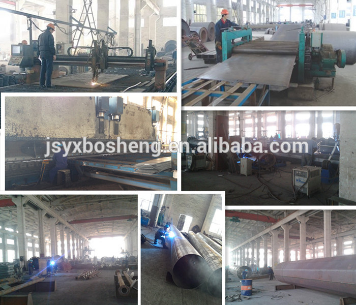 10kv China Design Galvanized Electric Power Steel Pole
