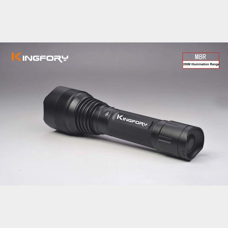 M8r 330 Lumen Rechargeable 18650 Waterproof LED Tactical Flashlight Torch