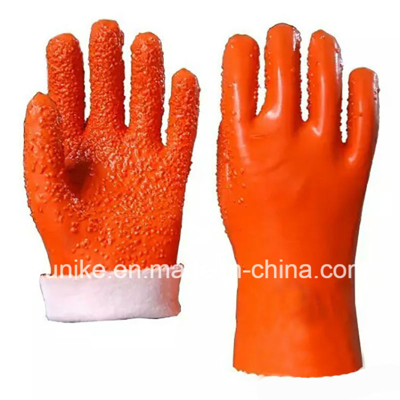 Anti-Slip Nylon Liner PVC Glove