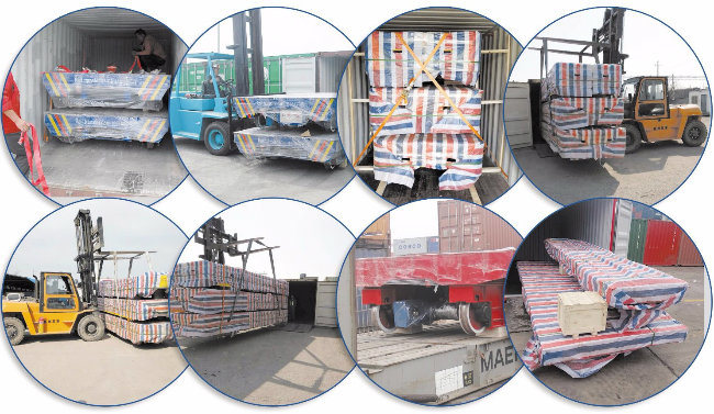 Heavy Loads Cargo Rail Transfer Platform Trolley