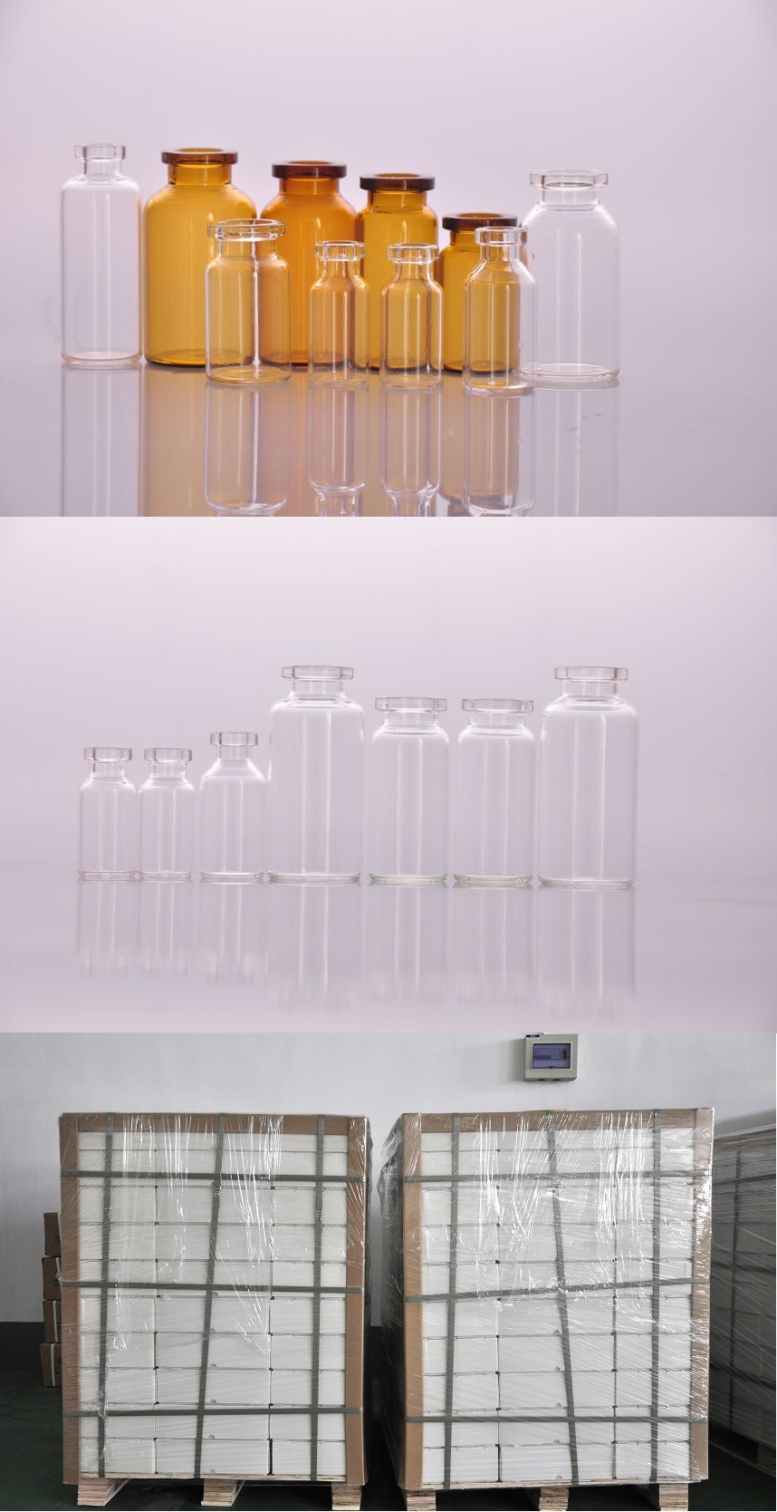 Clear Borosilicate 3.3 Glass Vials Bottles