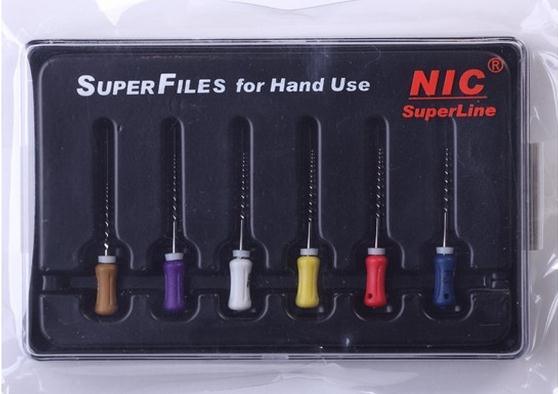 Niti Superfiles Root Canal Files for Hand Use