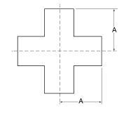 ASME Bpe Stainless Steel Welded Cross