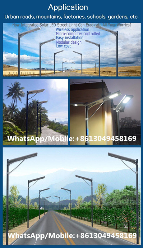 30W/40W/50W/60W Integrated/All-in-One Lights Outdoor LED Street Garden Solar Light