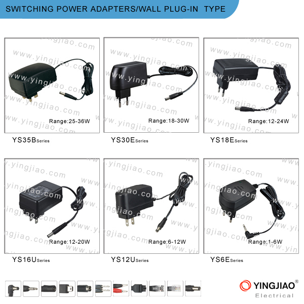 5V 1.2A Variable Power Adapter and Changeable AC Plug