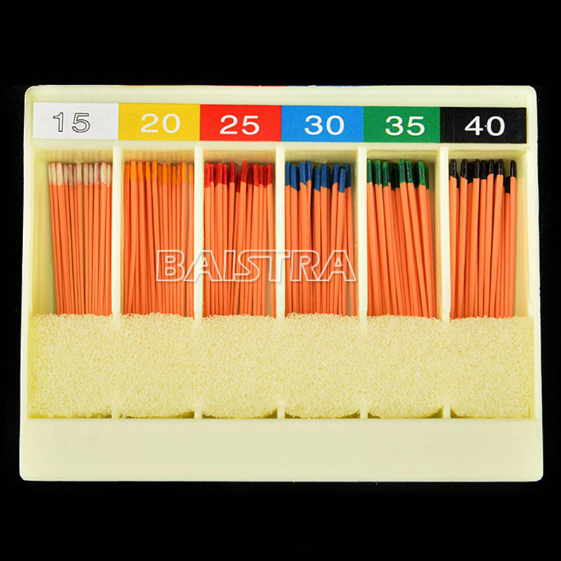 120PCS Color Coded Professional Dental Gutta Cutter Points