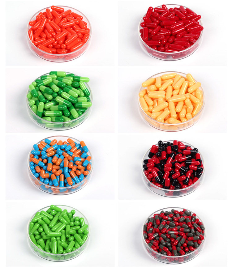 Cápsulas de comprimidos vazios de gelatina Vegan Gelatin Empty Pills Capsules Vegan